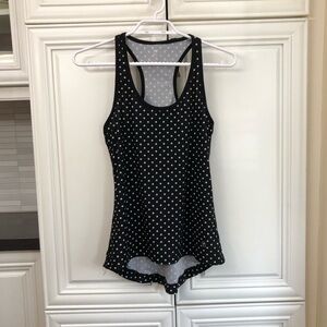 Vogo Athletica black and white dot woman’s tank top